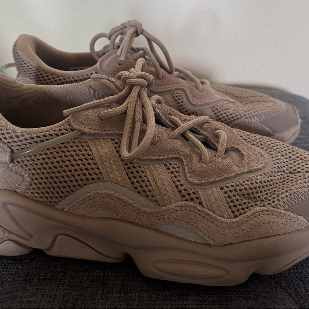 NWOT adidas OZWEEGO tan sneakers